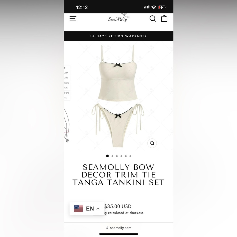 Seamolly, size large, colors are white and black.